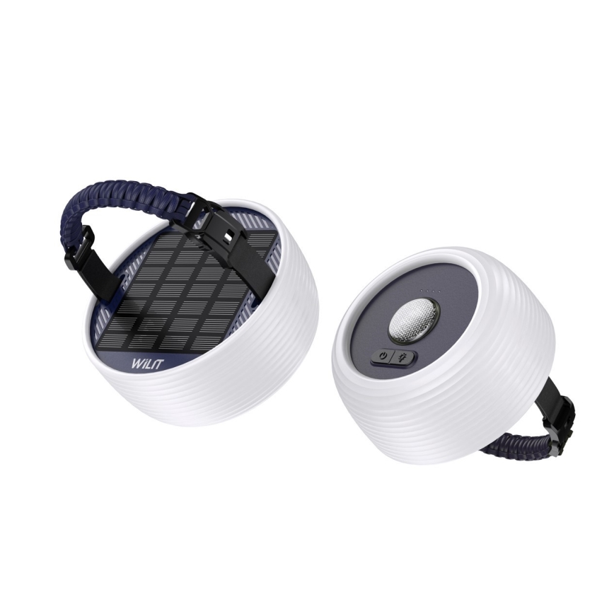 LED RGB Bärbar solcells-laddningslampa med LED-slinga LED/10W/5V 3600 mAh IP65 3600 mAh