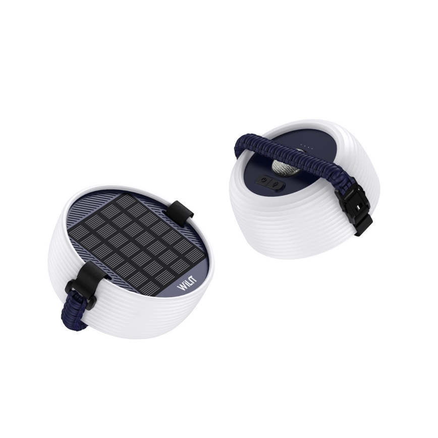 LED RGB Bärbar solcells-laddningslampa med LED-slinga LED/10W/5V 3600 mAh IP65 3600 mAh