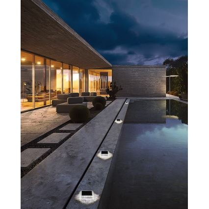 LED Utomhusbelysning med solcell och sensor LED/0,03W/1,2V IP54 800 mAh