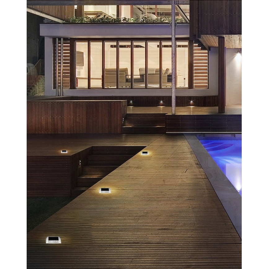 LED Utomhusbelysning med solcell och sensor LED/0,03W/1,2V IP54 800 mAh