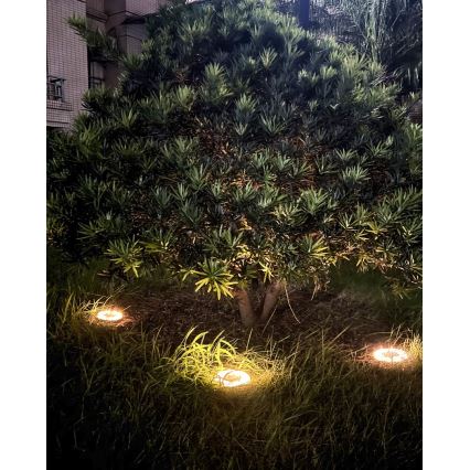 SET OM 4x LED Utomhusbelysning med solcell och sensor LED/0,048W/2V IP68 600 mAh