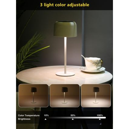 LED Dimbara utomhus solarlampa LED/4W/5V 3600mAh IP44