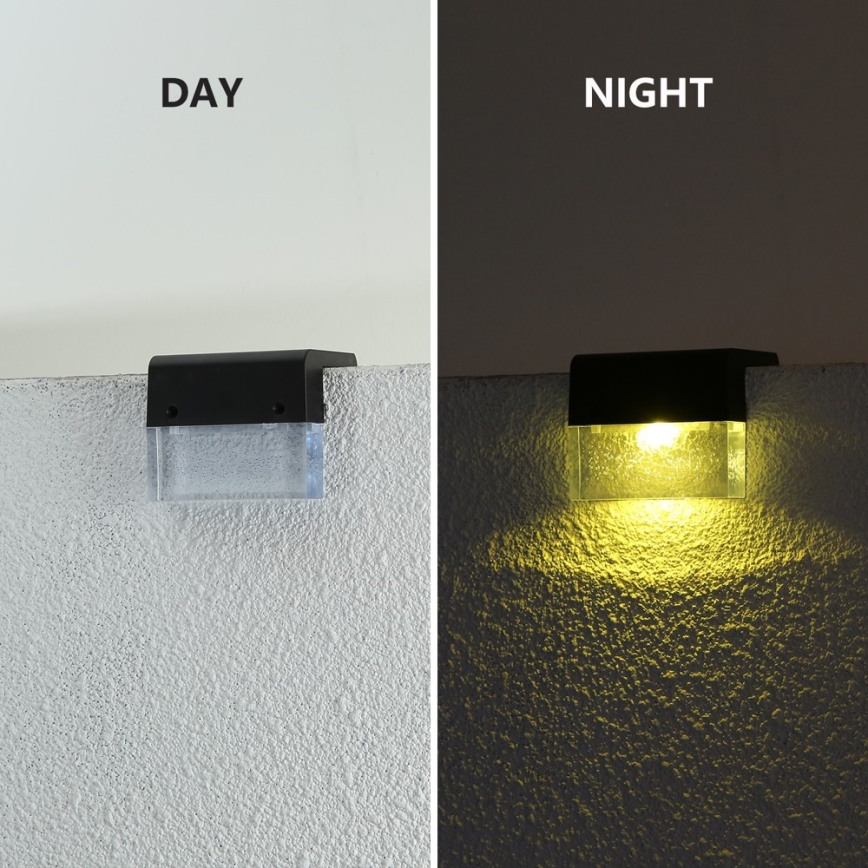 KIT 6x LED RGB Solcellsvägglampa LED/1W/1,2V 3500K IP65