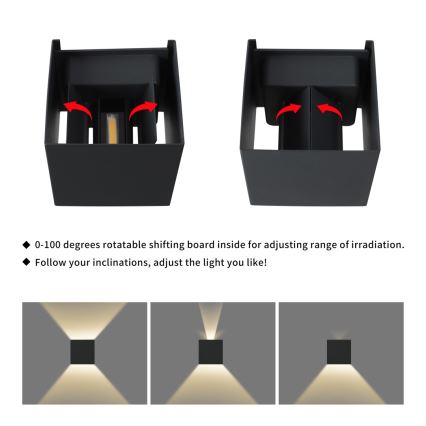 Immax 08510L - LED utomhusvägglampa DICE LED/6W/230V 3000K IP65