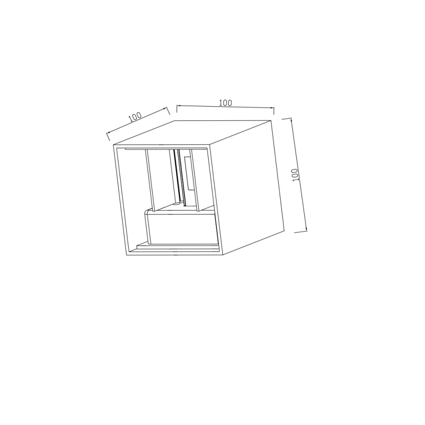Immax 08510L - LED utomhusvägglampa DICE LED/6W/230V 3000K IP65