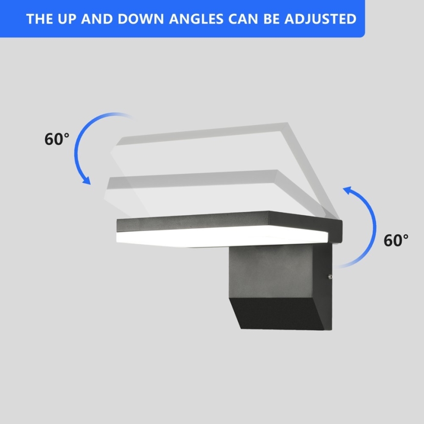 LED utomhusvägglampa MODERN LED/18W/230V IP65
