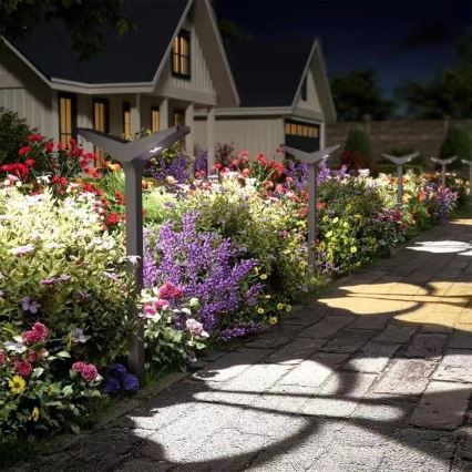 LED-solcellslampa med sensor SUN BUTTERFLY LED/1,5W/3,7V 3000/6000K IP65 1500 mAh