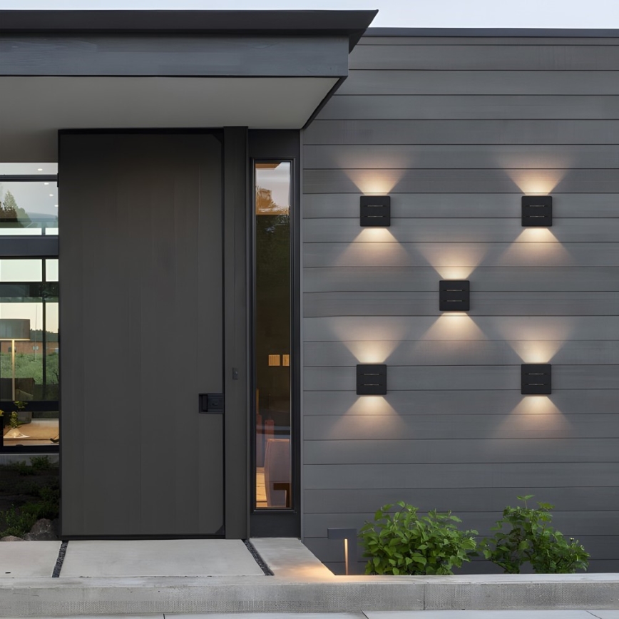 LUXLINE LED utomhusväggarmatur 6W/230V 3000K IP54 svart