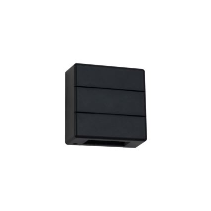 LUXLINE LED utomhusväggarmatur 6W/230V 3000K IP54 svart