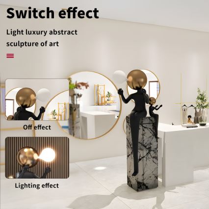 Golvlampa SILUETTE 1xE27/40W/230V 160 cm Aura