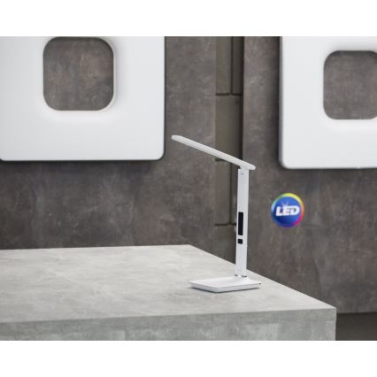 Immax 08934L - Barn LED-Lampa med en skärm KINGFISHER LED/9W/230V vit