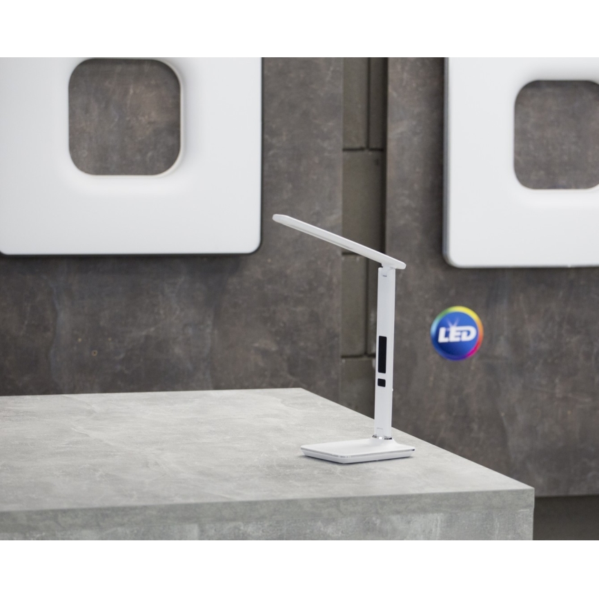 Immax 08934L - Barn LED-Lampa med en skärm KINGFISHER LED/9W/230V vit