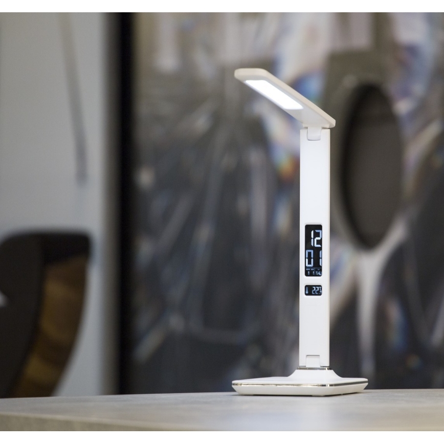 Immax 08934L - Barn LED-Lampa med en skärm KINGFISHER LED/9W/230V vit