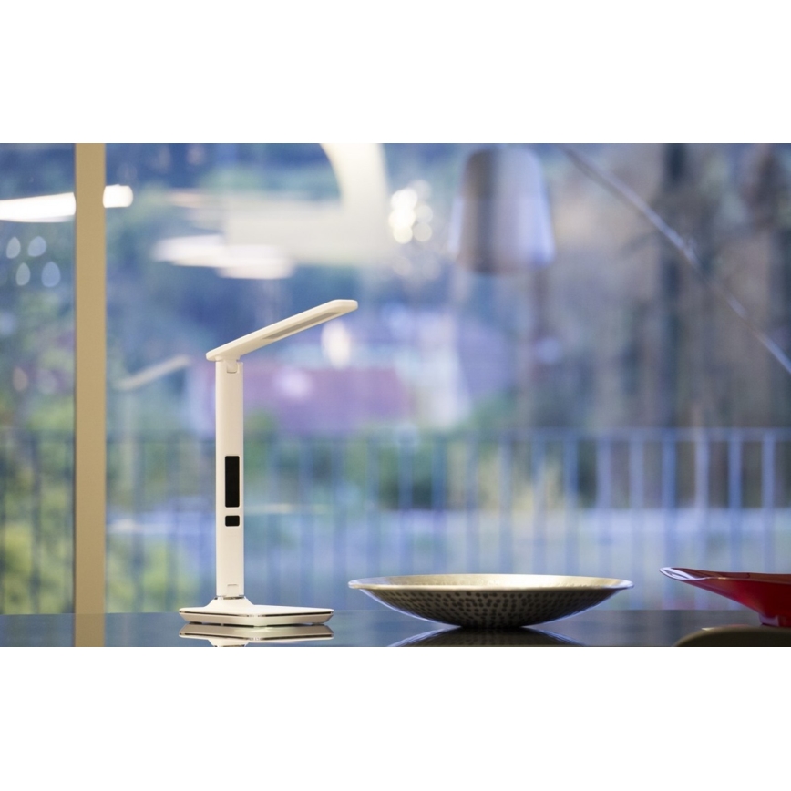 Immax 08934L - Barn LED-Lampa med en skärm KINGFISHER LED/9W/230V vit