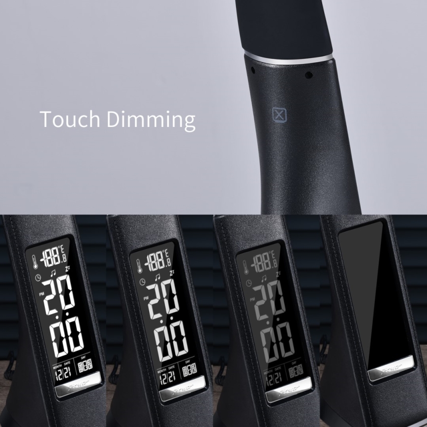 Immax 08947L - Barn LED-Lampa dimbar med en skärm läder LEATHER LED/7W/230V