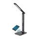 LED Dimbar skrivbordslampa med trådlös QI-laddning och USB KINGFISHER LED/8,5W/230V svart