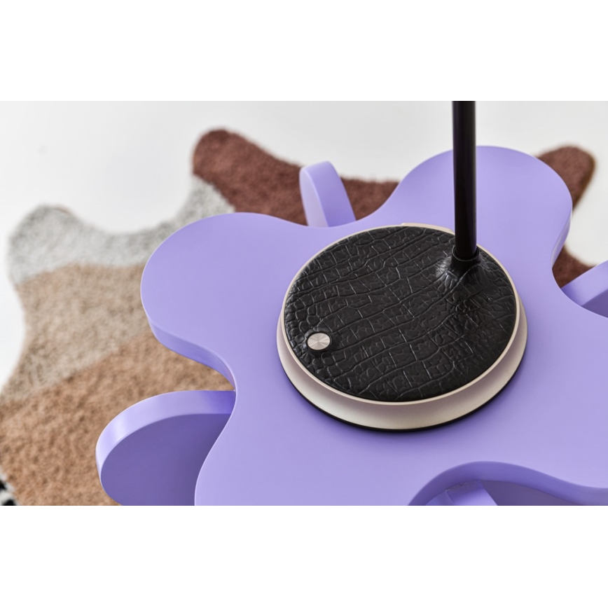 LED Dimbart skrivbordslampa med trådlös laddning FINCH LED/9W/12/230V grå/glansig krom