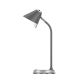 LED Dimbar bordslampa med trådlös laddning FINCH LED/9W/12/230V grå/krom