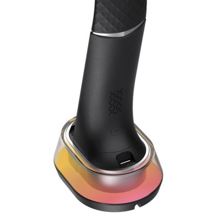 LED RGB Dimbara bordslampa med trådlös laddning CORELLA LED/7W/12/230V svart