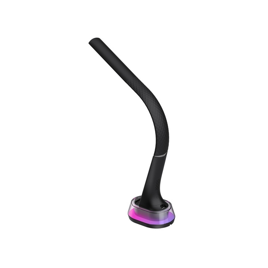 LED RGB Dimbara bordslampa med trådlös laddning CORELLA LED/7W/12/230V svart