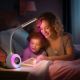 LED RGBW Ljusreglerad bordslampa med väckarklocka FALCON LED/10W/12V