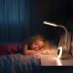 LED RGBW Ljusreglerad bordslampa med väckarklocka FALCON LED/10W/12V