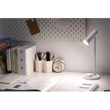 LED Dimbar bordslampa med trådlös Qi laddar TIT LED/12W/230V vit