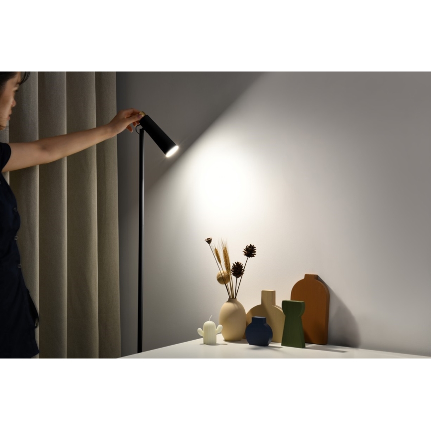 LED Dimbar golvlampa TIT LED/6W/230V svart