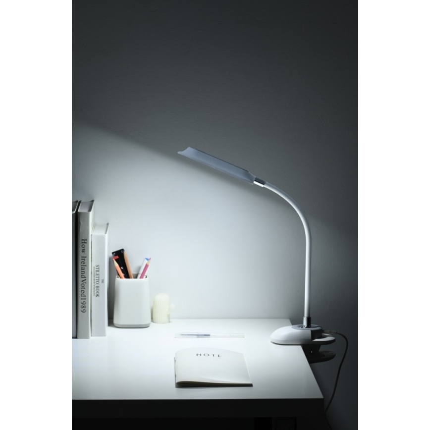 LED+CCT Dimmbar bordslampa med klämma CLIP LED/7,5W/230V 3000/4200/5000K vit