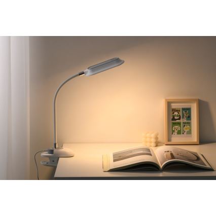 LED+CCT Dimmbar bordslampa med klämma CLIP LED/7,5W/230V 3000/4200/5000K vit