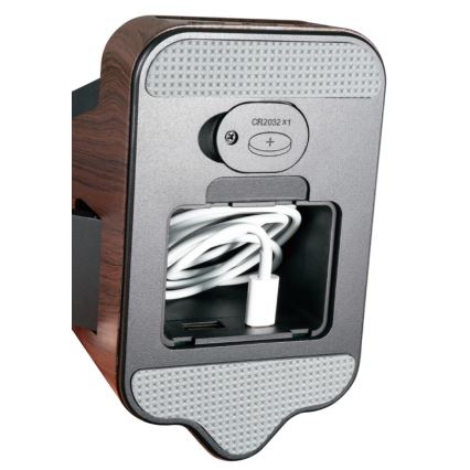 LED+CCT dimbar bordslampa med trådlös QI-laddning IDEAL LED/8W/230V 2700/4000/5000K brun