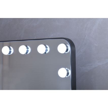 Dimbart HOLLYWOOD sminkspegel LED/18W/230V 3000/4200/6000K, grå