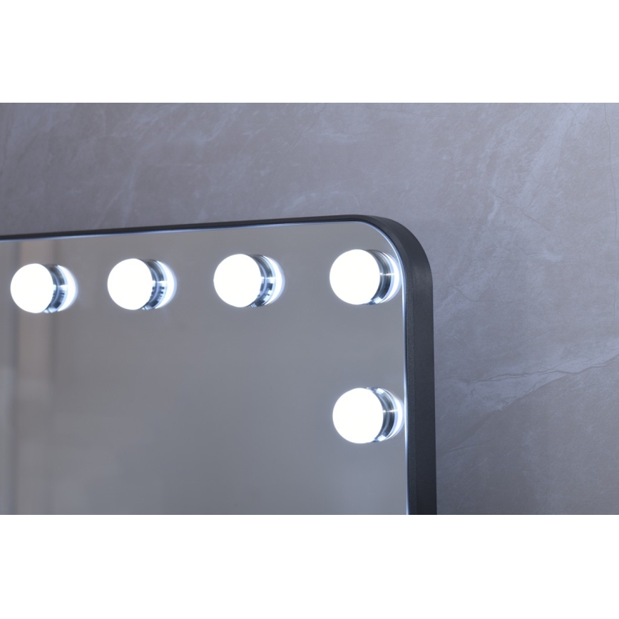 Dimbart HOLLYWOOD sminkspegel LED/18W/230V 3000/4200/6000K, grå