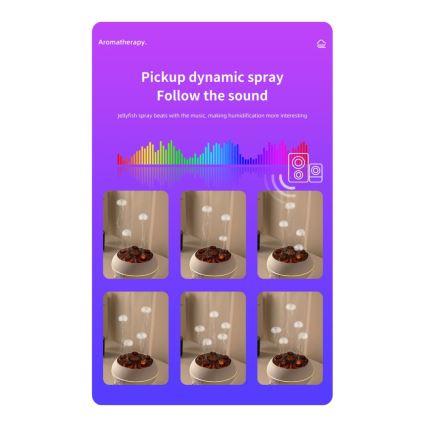 Immax 09104L - Aromadiffusor och luftfuktare JELLYFISH LED/11W/5V