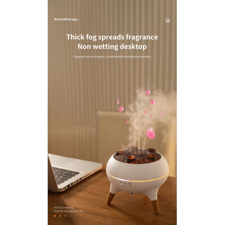 Immax 09104L - Aromadiffusor och luftfuktare JELLYFISH LED/11W/5V