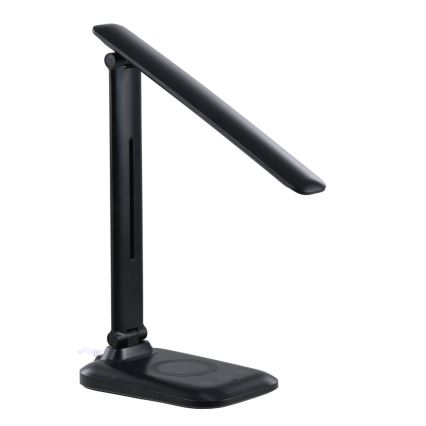 LED-dimmbar bordslampa med trådlös Qi-laddning och USB LUMI LED/7W/230V svart