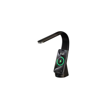 LED-dimmbar bordslampa med trådlös laddning MAGIC LED/5W/230V svart