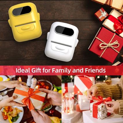 Digital etikettskrivare USB-C + 3x självhäftande etiketter