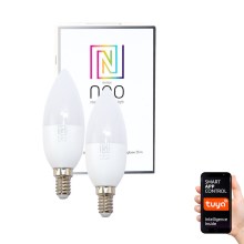 Immax NEO 07002B - PAKET 2x Dimbar LED-lampa E14/5W/230V ZigBee 2700K