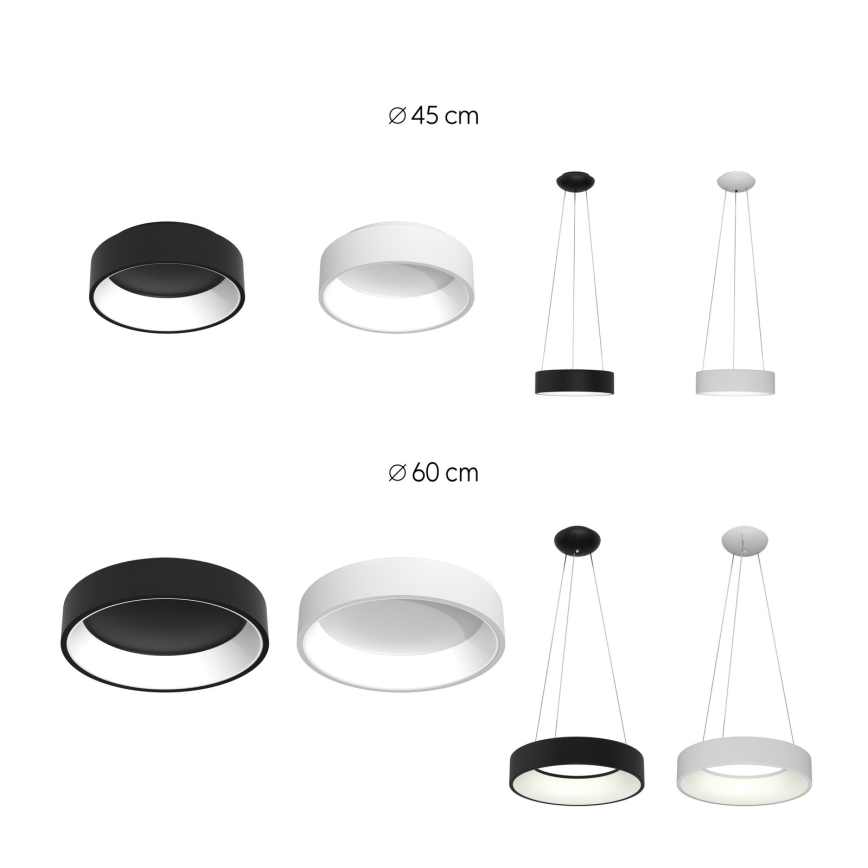 Immax NEO 07022L - LED ljusreglerad ljuskrona på textilsladd med fjärrkontroll AGUJERO LED/39W/230V Tuya