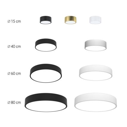 Immax Neo 07024L-15BD - Kit 2x LED Dimbar taklampa RONDATE vit 2xLED/12W/230V + fjärrkontroll Tuya