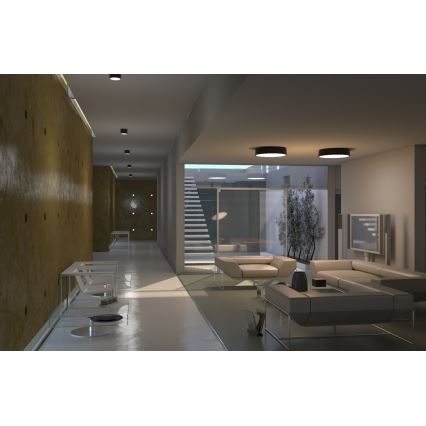 Immax Neo 07024L-15BD - Kit 2x LED Dimbar taklampa RONDATE vit 2xLED/12W/230V + fjärrkontroll Tuya