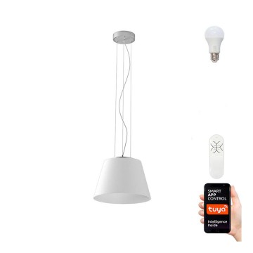 Immax NEO 07053L - LED RGBW Ljusreglerad ljuskrona på textilsladd CONO 1xE27/8,5W/230V 32 cm Tuya