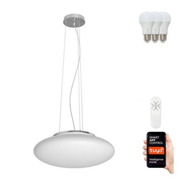 Immax NEO 07055L – LED RGB Dimbar Hängande Ljuskrona ELIPTICO 3×E27/8.5W/100–240V + Fjärrstyrd