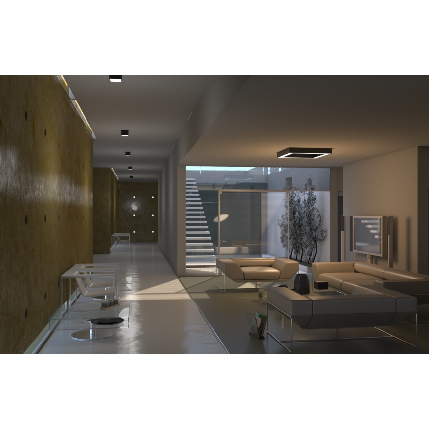 Immax Neo 07072L-15BD - Kit 2x LED Dimbar taklampa CANTO 2xLED/12W/230V + fjärrkontroll Tuya