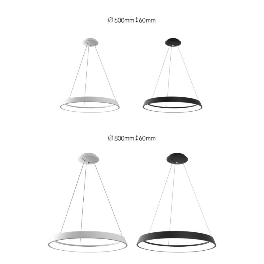 Immax NEO 07079L-80 - LED dimbar taklampa LIMITADO LED/48W/230V 80 cm Tuya + fjärrkontroll