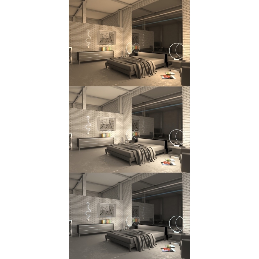 Immax NEO 07081L-B - LED ljusreglerad vägglampa CARAVANA LED/35W/230V Tuya + fjärrkontroll