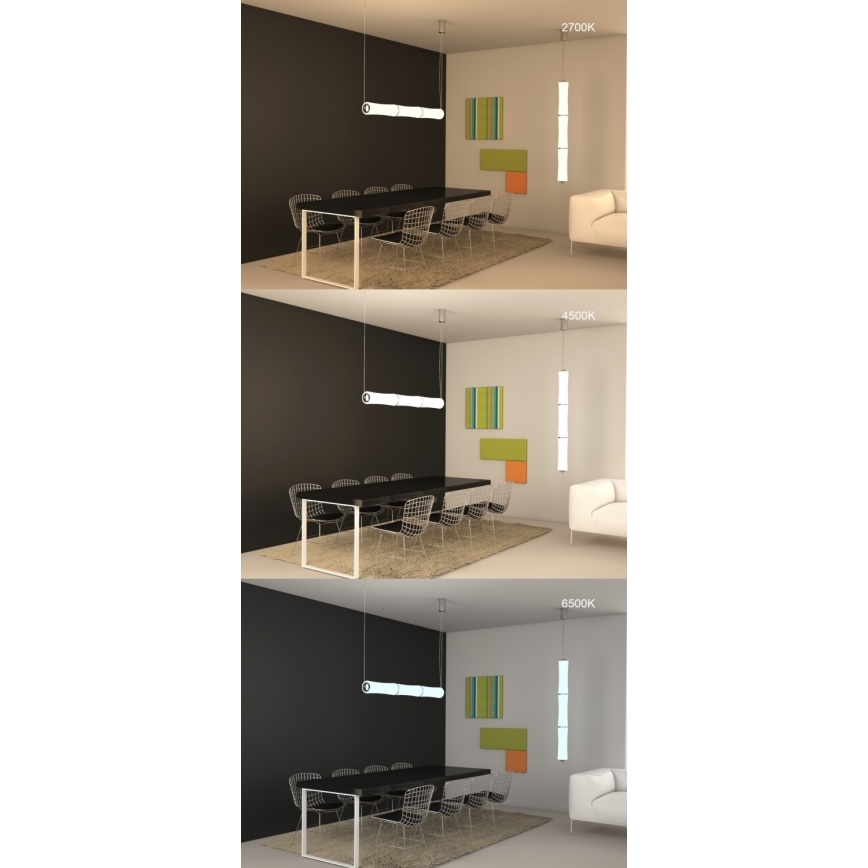 Immax NEO 07102L - LED dimbar taklampa BAMBOOS LED/30W/230V 90 cm Tuya + fjärrkontroll