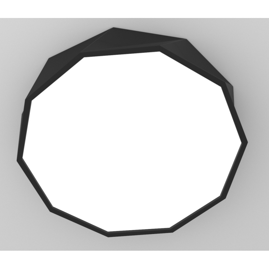 Immax NEO 07130-B60 - LED SMART Ljusreglerad taklampa DIAMANTE svart LED/43W/230V + fjärrkontroll 60cm Tuya ZigBee