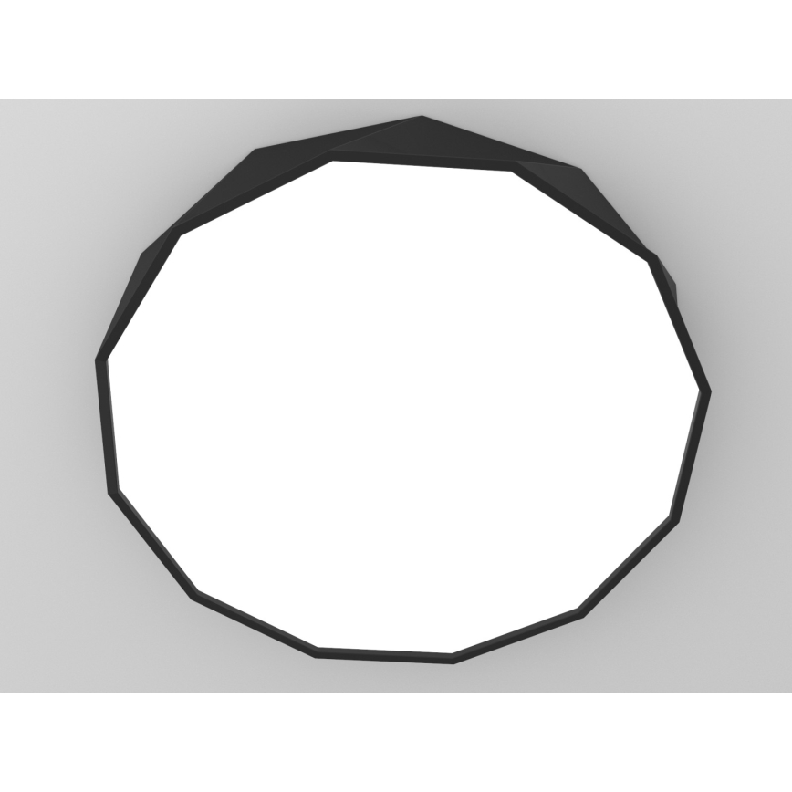 Immax NEO 07130-B80 - LED SMART Ljusreglerad taklampa svart DIAMANTE LED/60W/230V + fjärrkontroll 80cm Tuya ZigBee